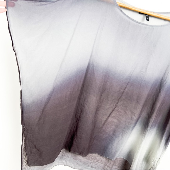 Eileen Fisher watercolor sheet tunic blouse top size medium - Picture 3 of 7